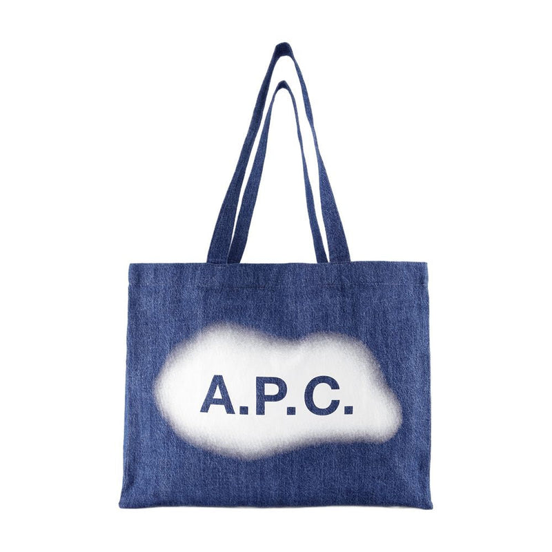 A.p.c. Diane Tote Bag — Blue Cotton