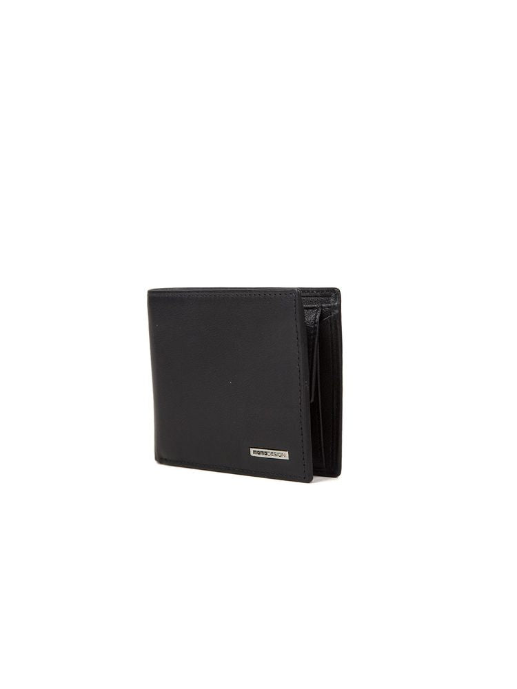 Momo Design Genuine Leather Wallet — Black