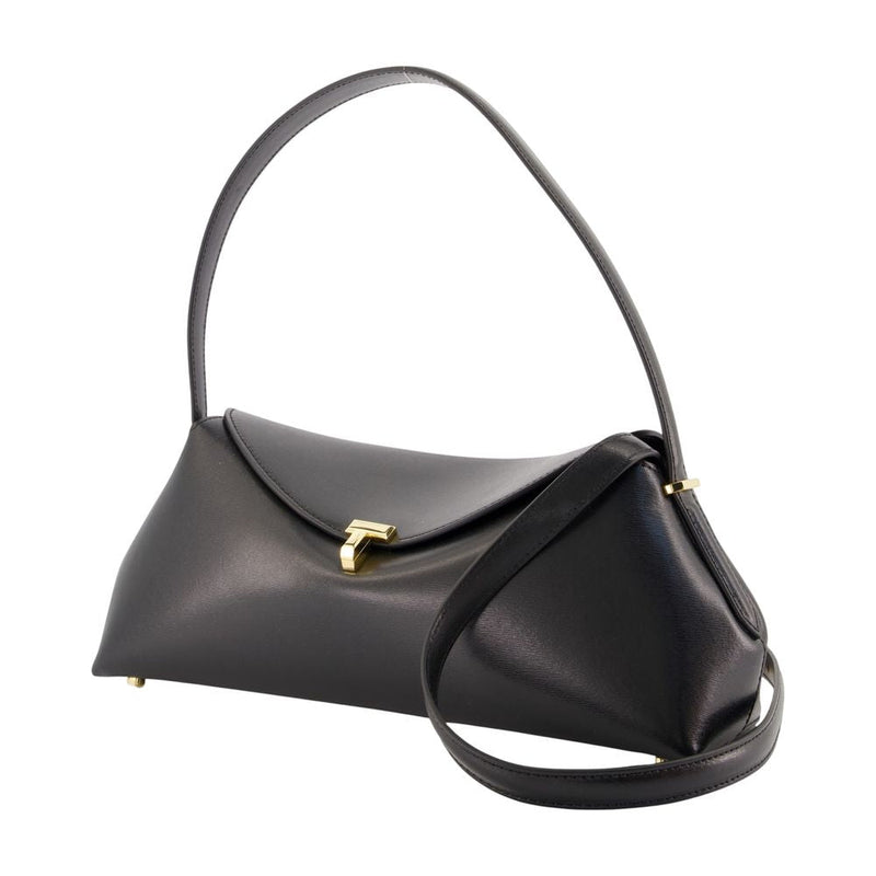 Toteme Shoulder Bag — Black Calfskin