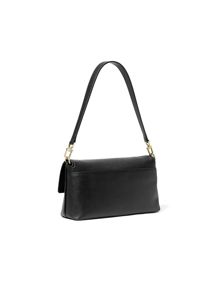Michael Kors Leather Crossbody Bag — Black Cow