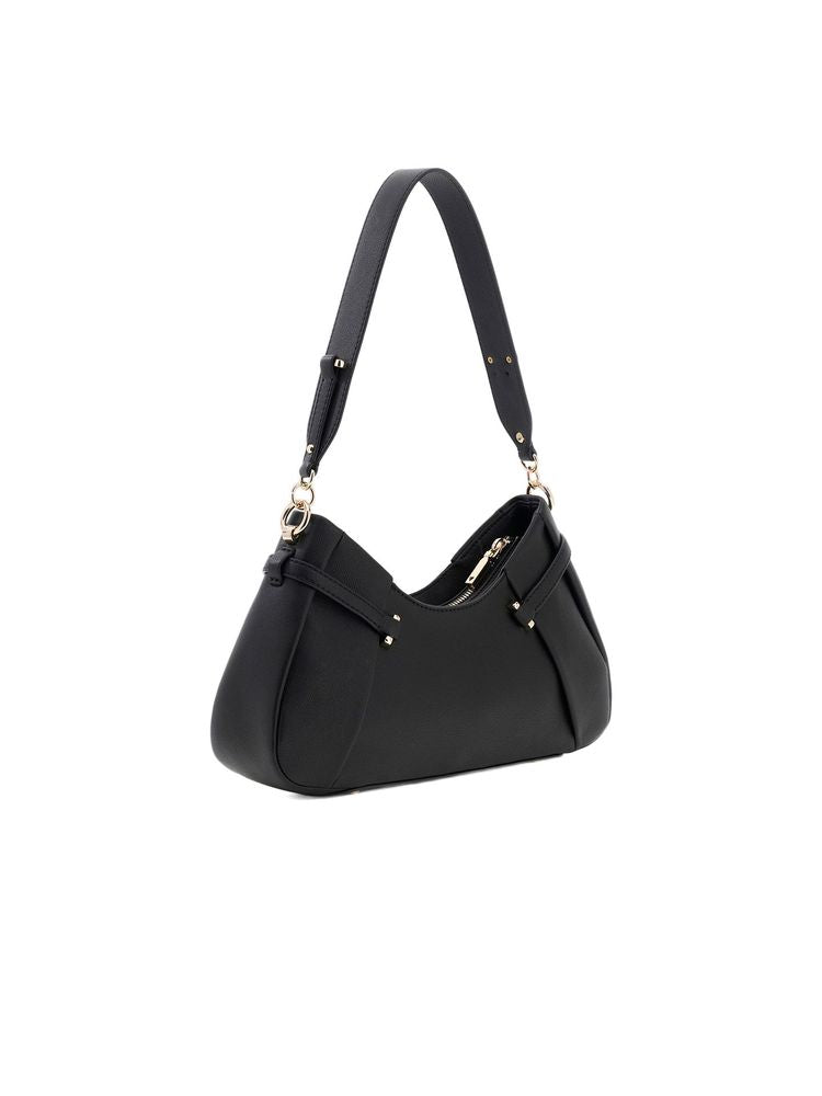 Guess Dorothy Shoulder Bag — Black Polyurethane