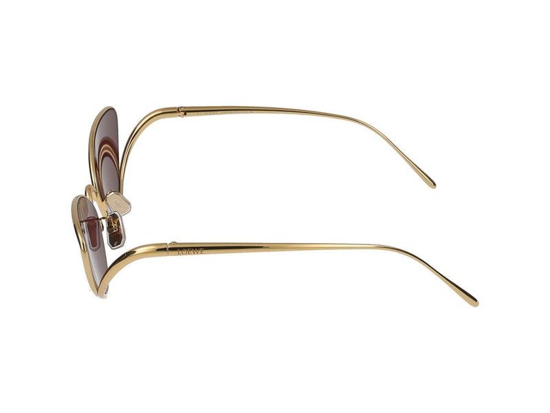 Loewe Lw40179u Cat-Eye Metal Frame Sunglasses — Gold Standard