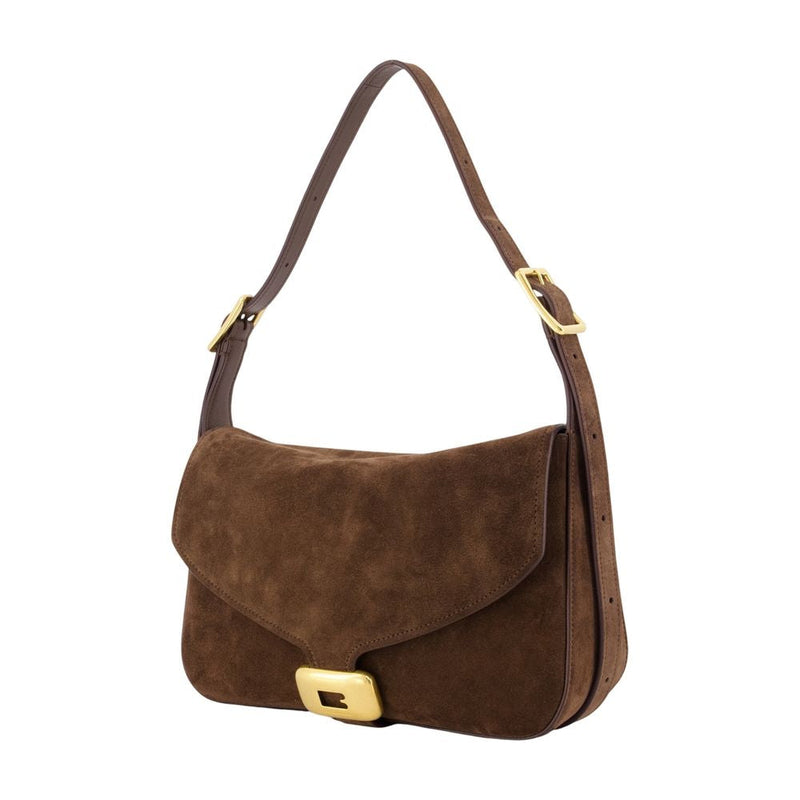 Balenciaga Clicca M Shoulder Bag — Brown Calfskin