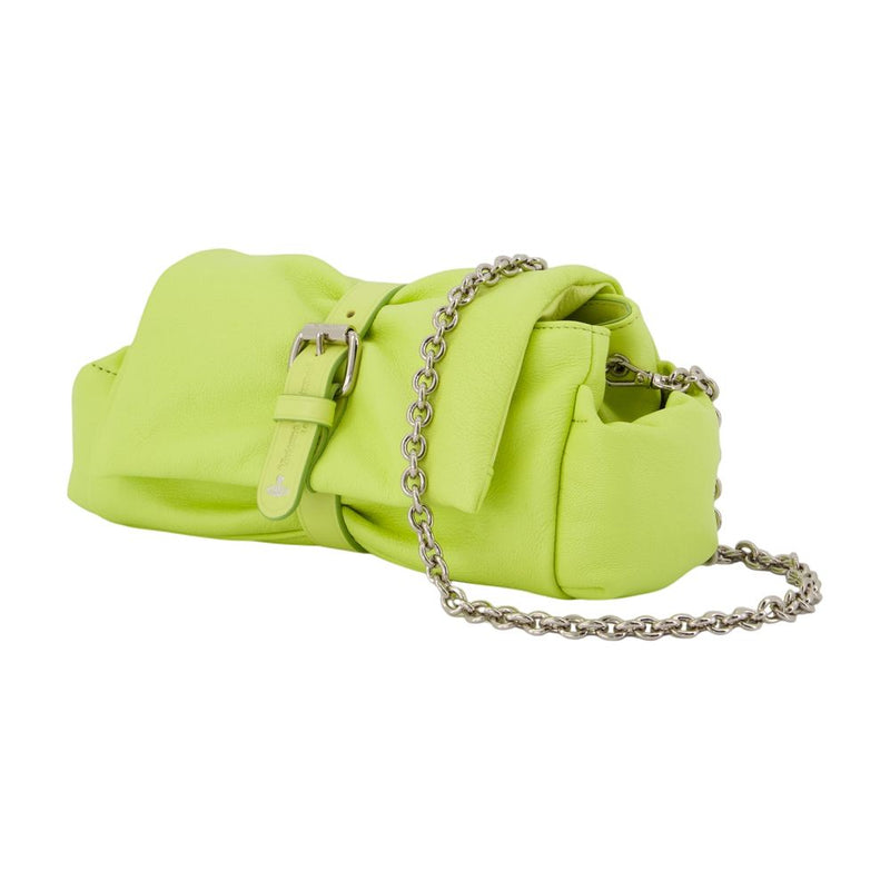 Vivienne Westwood Hazel Treasure Clutch — Green Calfskin