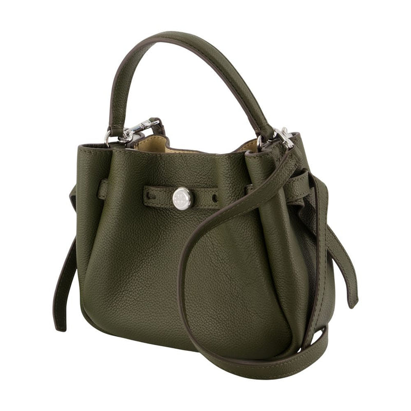 Tory Burch Romy Bucket Bag — Green Calfskin