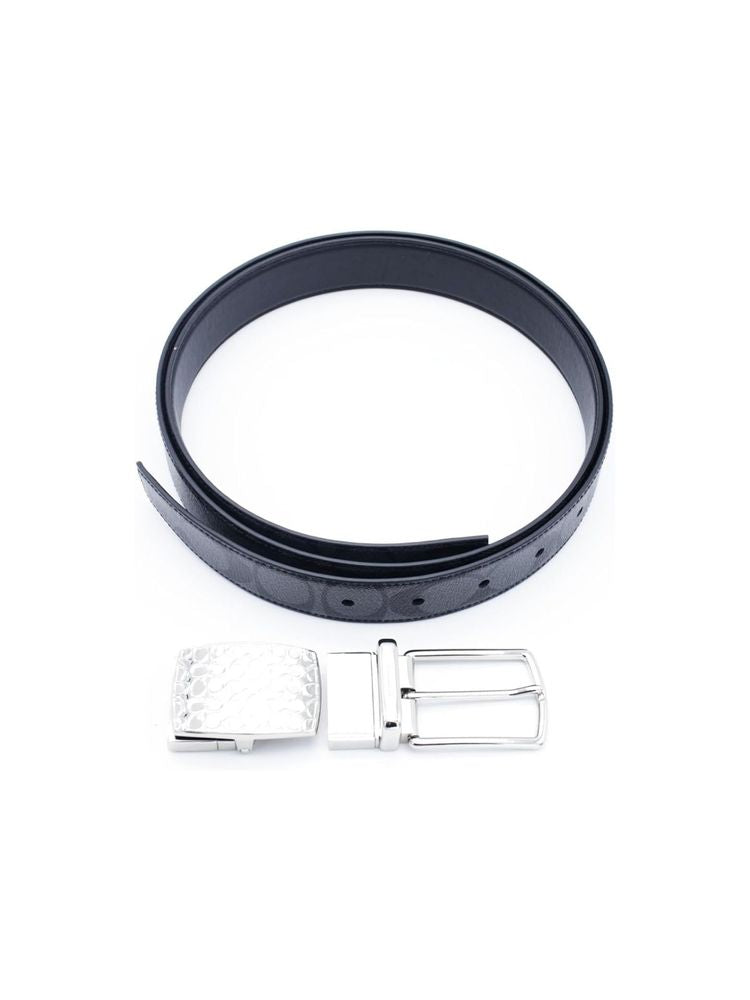 Coach Belt — Black Leather