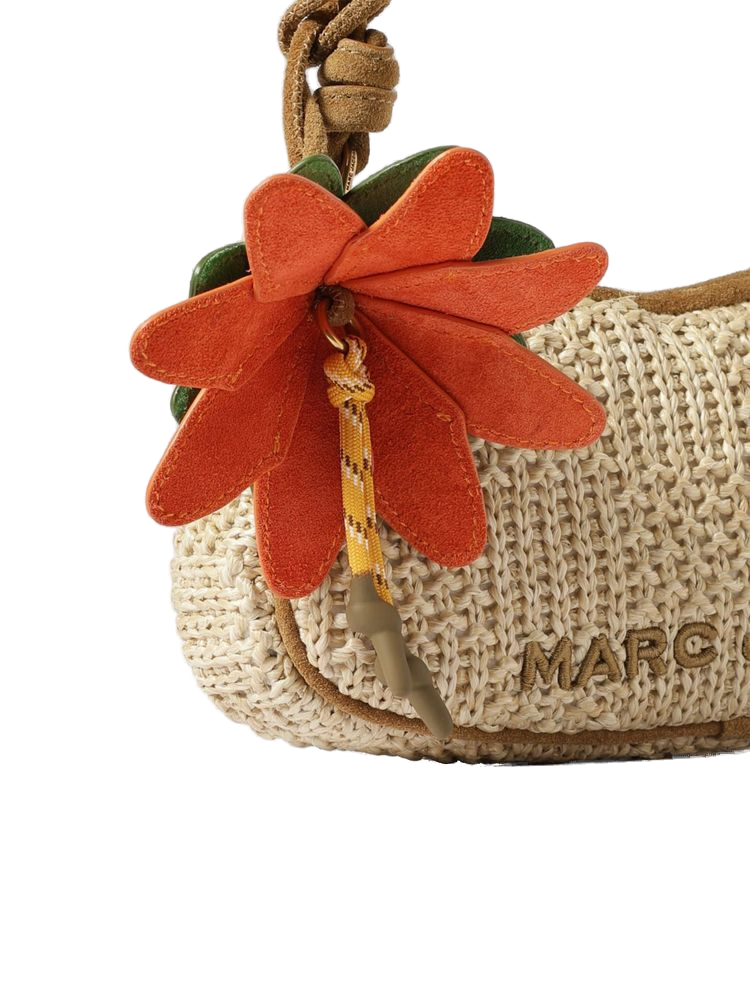 Marc Jacobs Woven Polyethylene Shoulder Bag — Beige