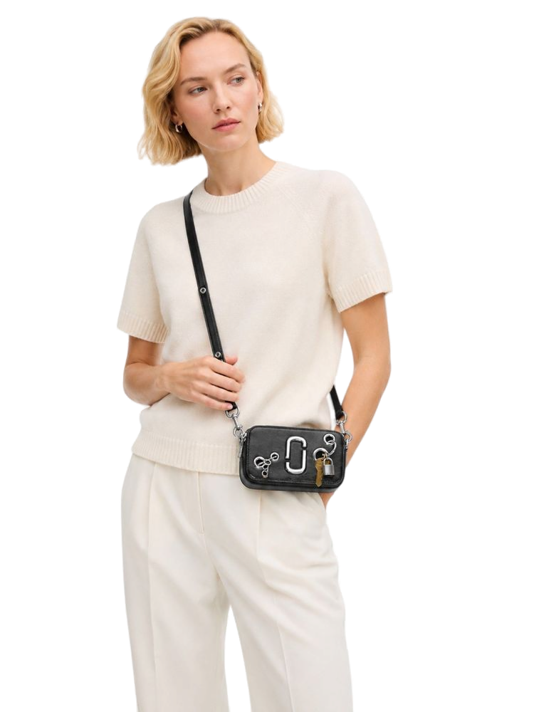 Marc Jacobs Leather Crossbody Bag — Black