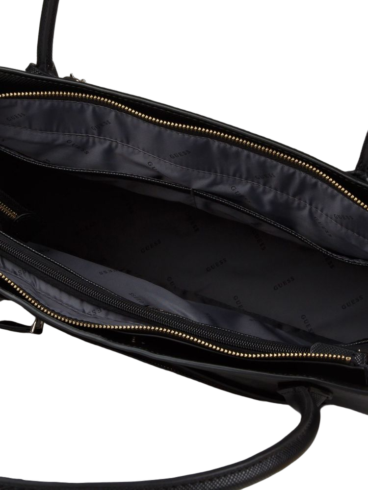 Guess Tote Bag — Black Polyurethane