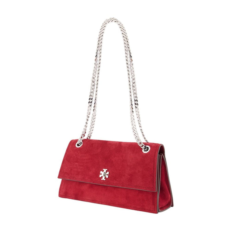 Tory Burch Kira Turnlock Shoulder Bag — Red Calfskin