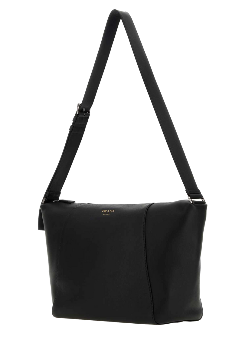 Prada Nappa Leather Crossbody Bag — Black