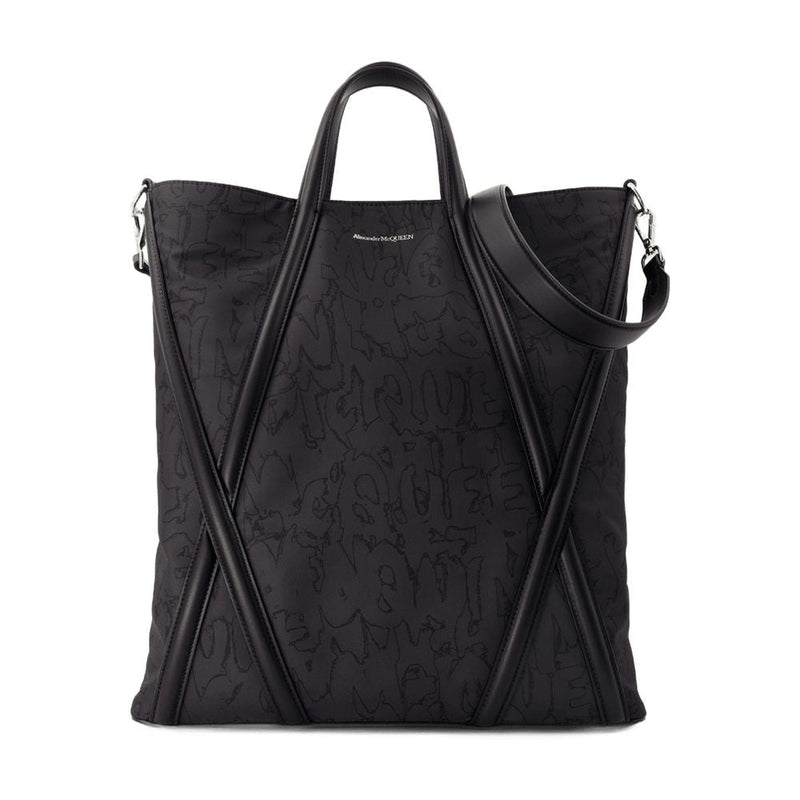 Alexander Mcqueen Tote Bag — Black Nylon