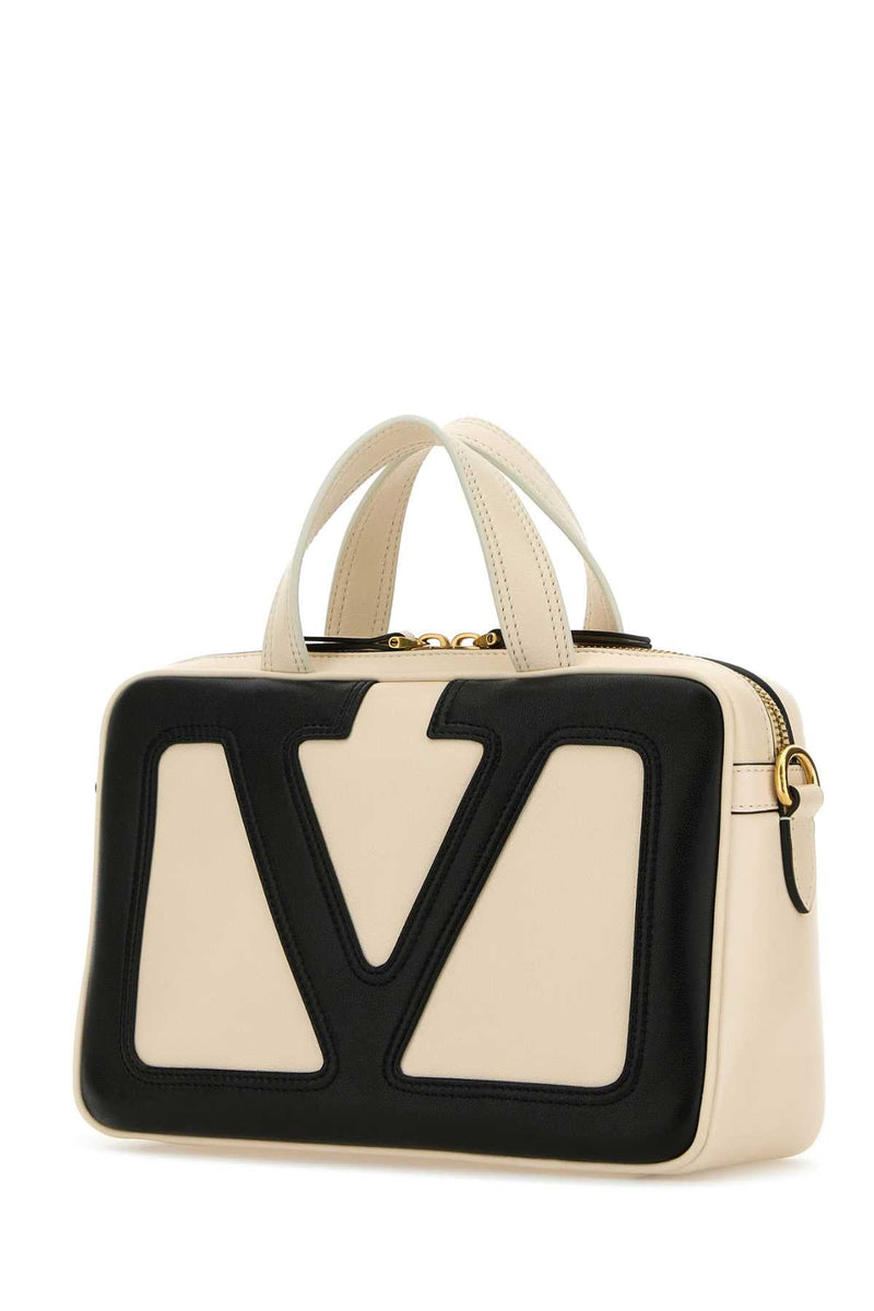 Valentino Garavani Color-Block Leather Top Handle Bag — Multicolor