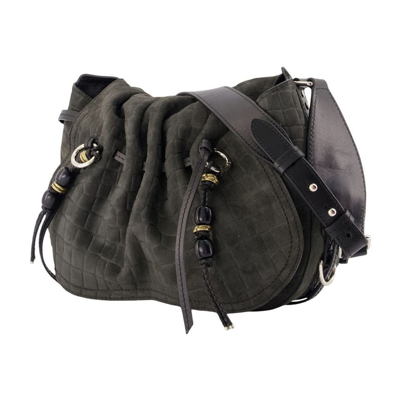 Isabel Marant Bolton Crossbody Bag — Black Goatskin