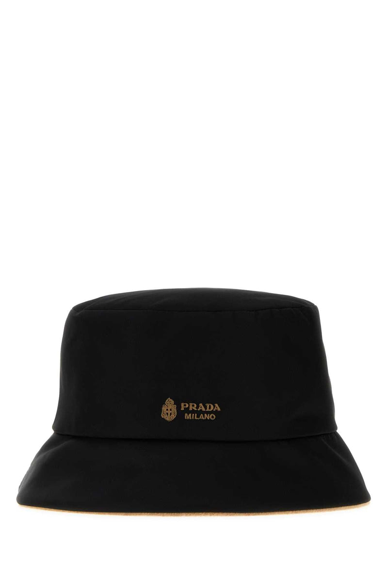 Prada Re-Nylon Reversible Bucket Hat — Black