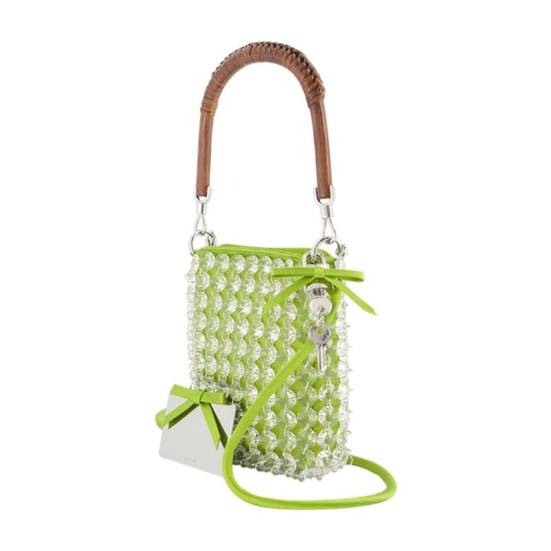 Self-Portrait Chandelier Teapot Mini Bag — Green Synthetic