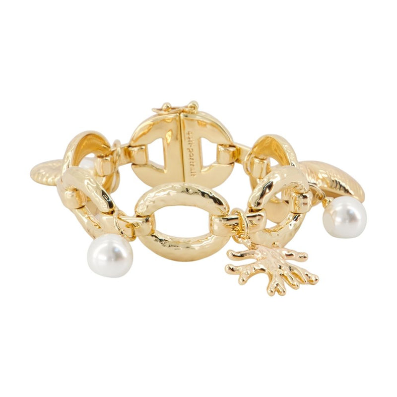 Self-Portrait Charm Bracelet — Gold Metal Bracelets