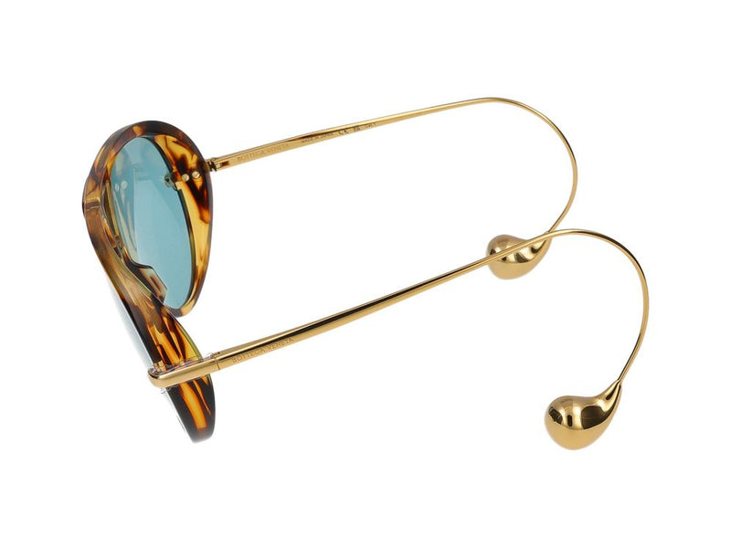 Bottega Veneta Bv1273s Acetate Aviator Sunglasses — Tortoiseshell