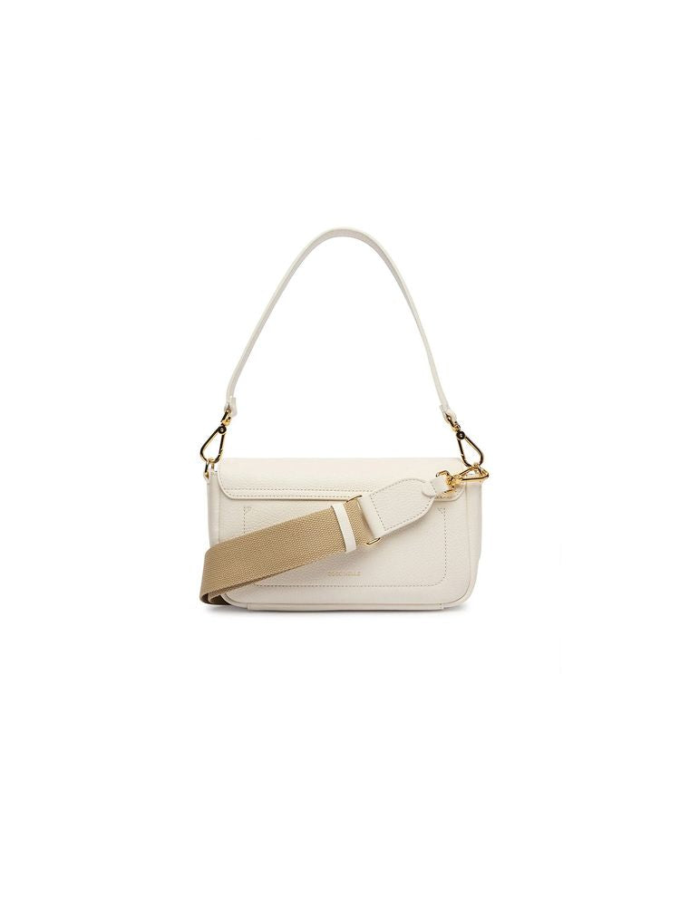 Coccinelle Shoulder Bag — White Cowhide