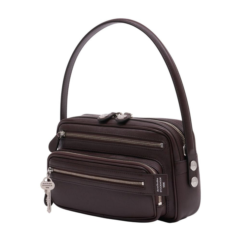 Acne Studios Camero Party Shoulder Bag — Brown Calfskin