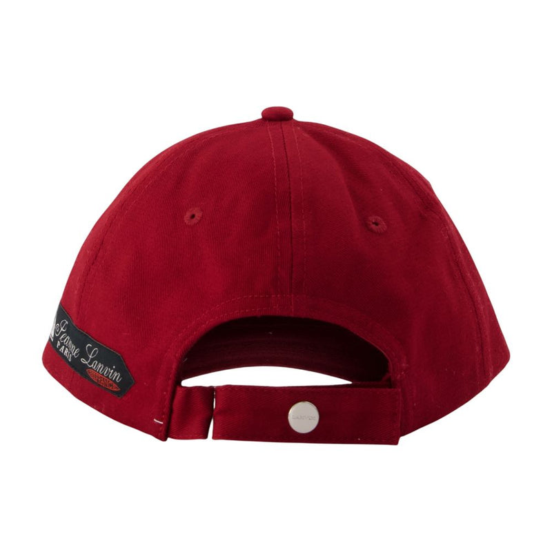 Lanvin Am-Hawca1-C2et-P26-381 Baseball Cap — Red Cotton Caps