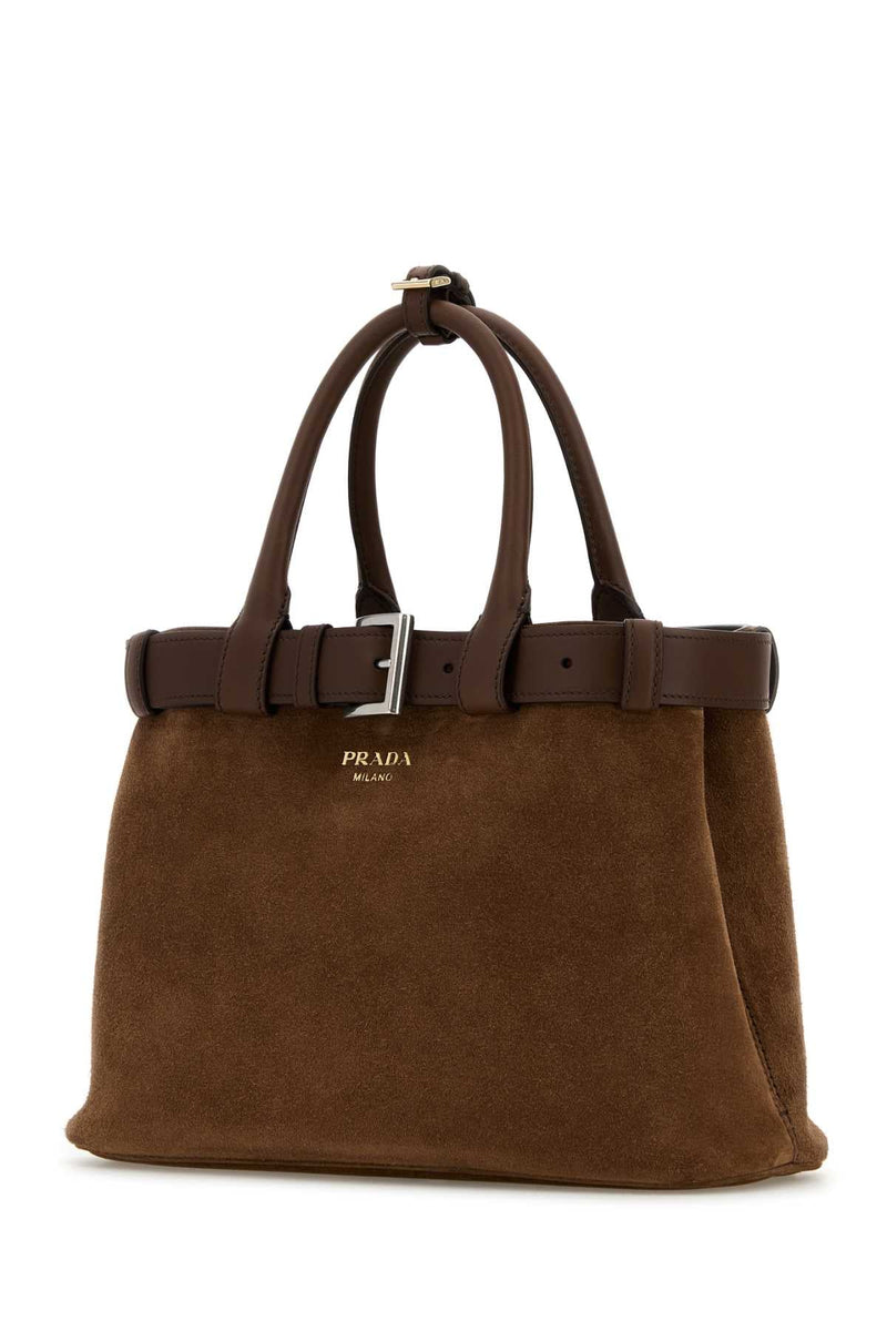 Prada Top Handle Bag — Brown Vitello