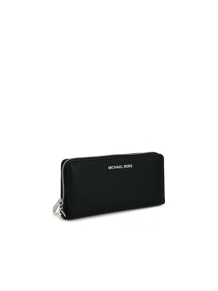 Michael Kors Leather Continental Wallet — Black