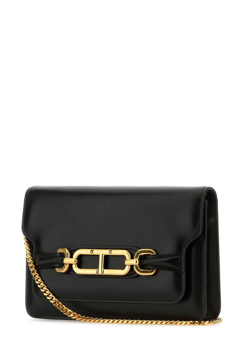Tom Ford Chain Strap Shoulder Bag — Black