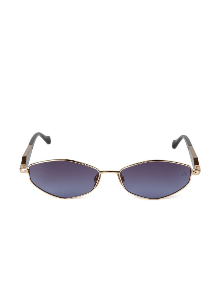 Ana Hickmann Ah3353 Oval Metal Sunglasses — Gold