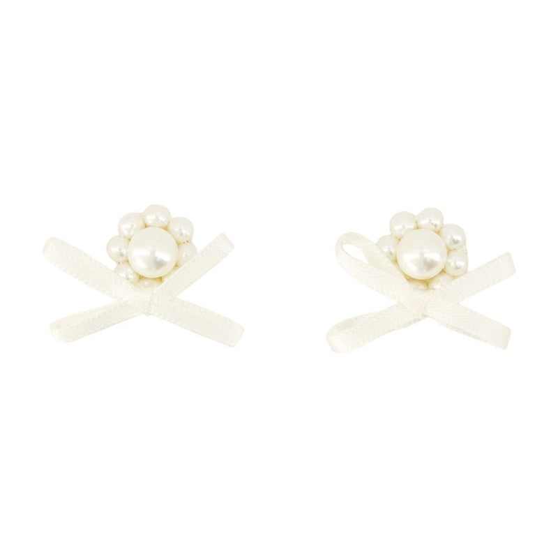 Simone Rocha Petite Daisy Earrings — White Synthetic