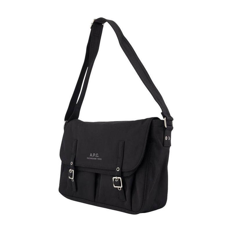 A.p.c. Messenger Archive Crossbody Bag — Black Synthetic