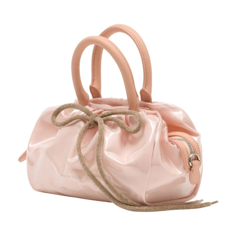 Simone Rocha Gathered Synthetic Top Handle Bag — Pink