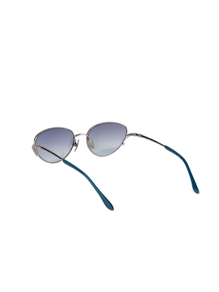 Ana Hickmann Ah3354 Gradient Lens Metal Sunglasses — Silver
