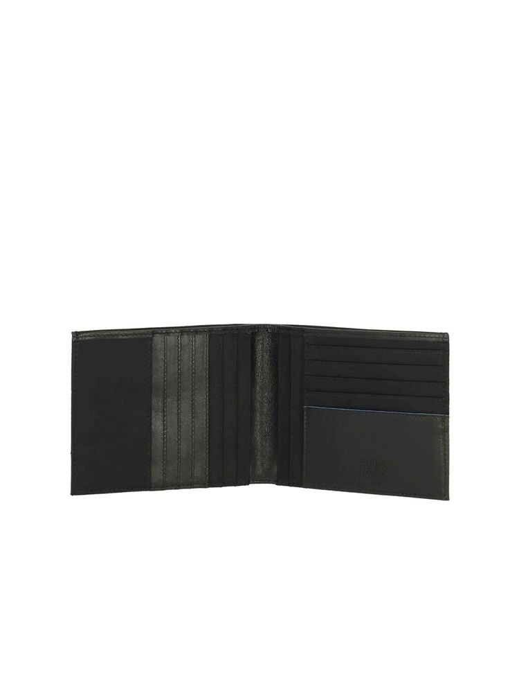 Piquadro Recycled Nylon Wallet — Black