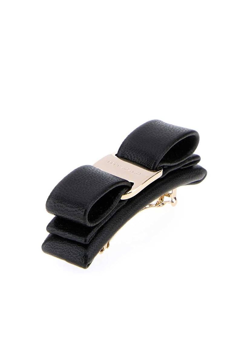 Ferragamo Fioc Hair Clip — Black Pins Claws & Clips