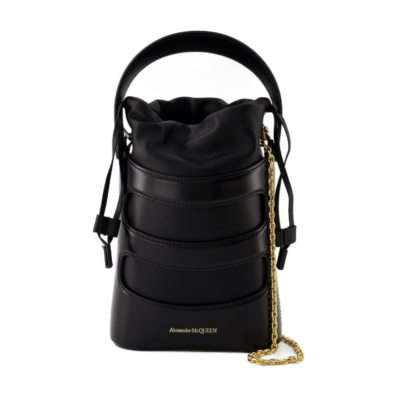 Alexander Mcqueen Crossbody Bag — Black Calfskin