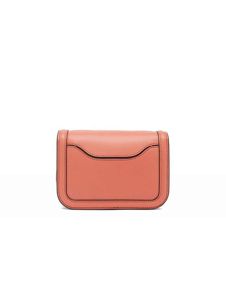 Coccinelle Smooth Cowhide Flap Crossbody Bag — Orange