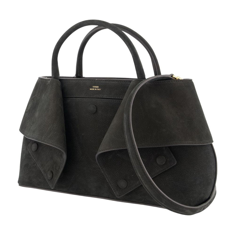 Toteme Mercer Shoulder Bag — Black Calfskin