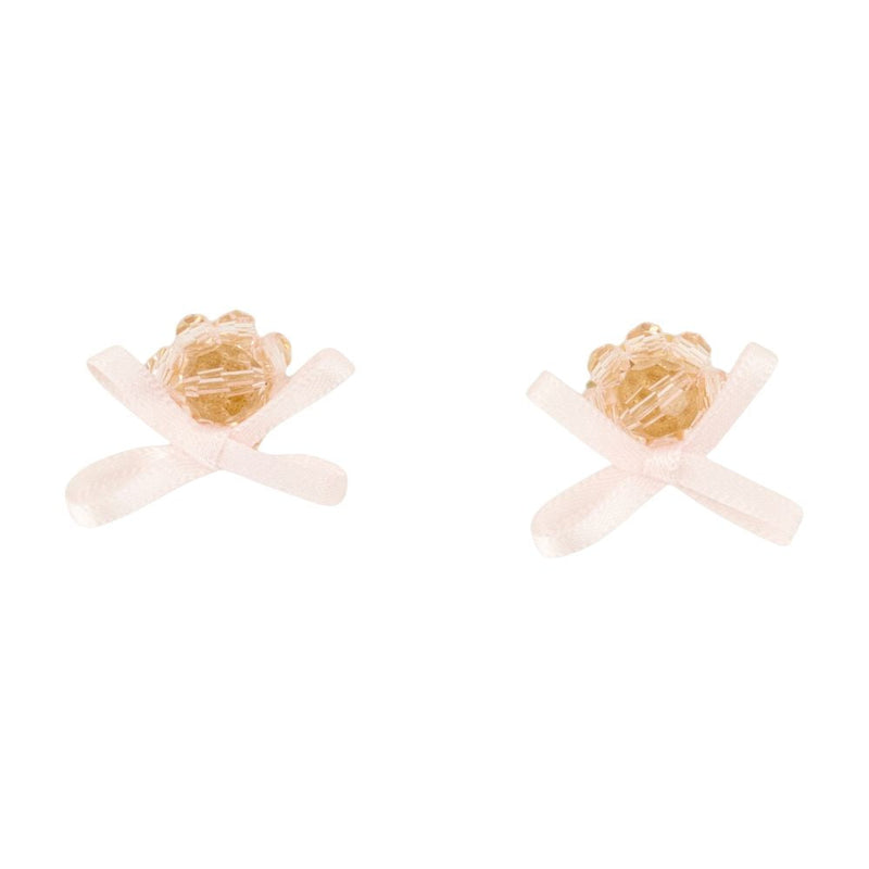 Simone Rocha Petite Bow Daisy Earrings — Pink Others