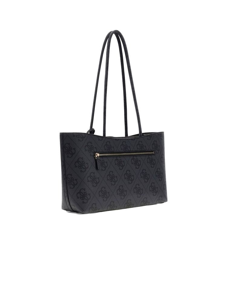 Guess Tote Bag — Black Polyurethane