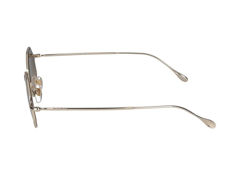 Gucci Gg1814s Octagonal Metal Frame Sunglasses — Gold