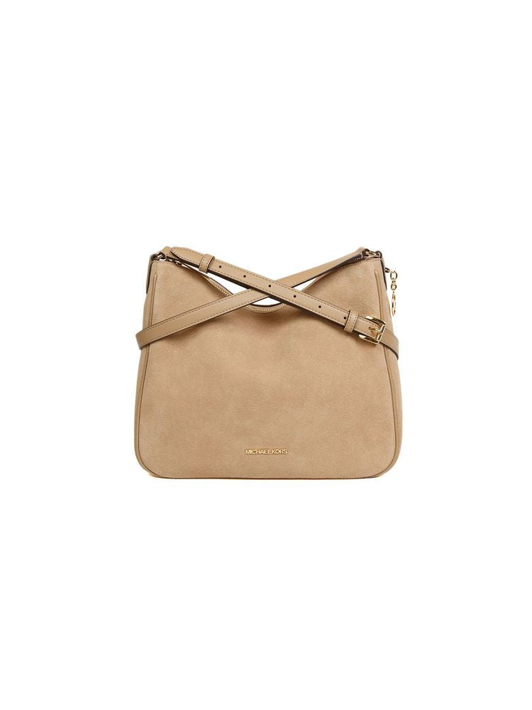 Michael Kors Crossbody Bag — Beige Leather
