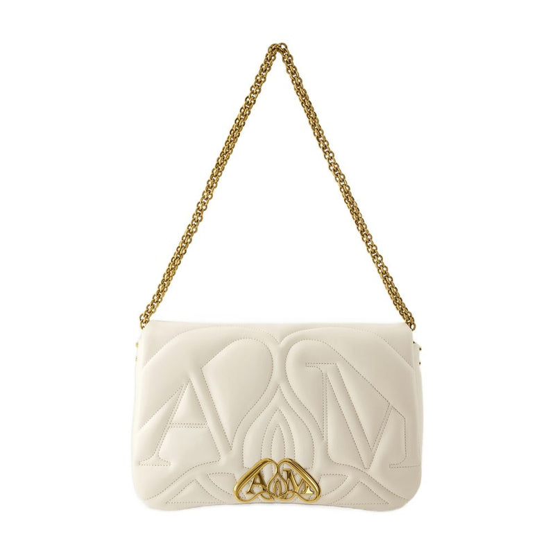 Alexander Mcqueen Seal Crossbody Bag — Beige Others