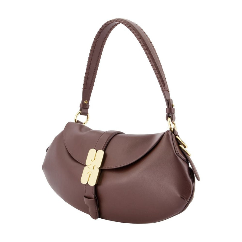 Ganni Shoulder Bag — Brown Synthetic