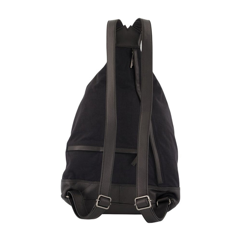 Yohji Yamamoto Hakama Tuck Backpack — Black Synthetic