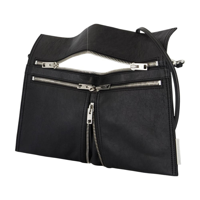 Alexander Wang Geo Crossbody Bag — Black Lambskin