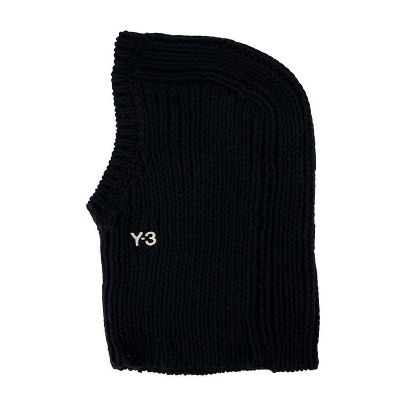 Y-3 Jx8310 Ribbed Acrylic Balaclava — Black Winter Hats