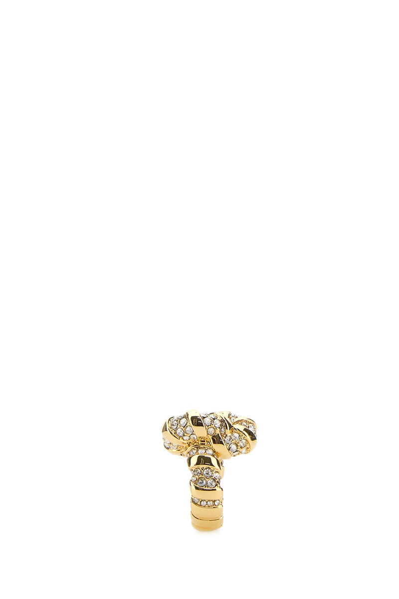 Lanvin Crystal Ring — Gold Gold-plated Metal Rings