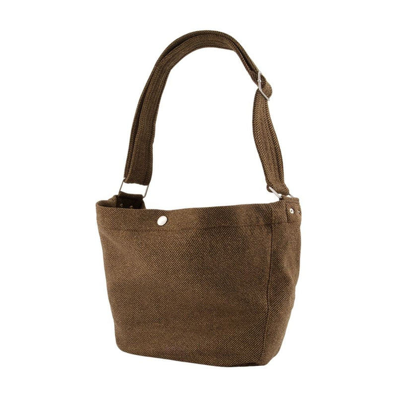 A.p.c. Wool Shoulder Bag — Khaki