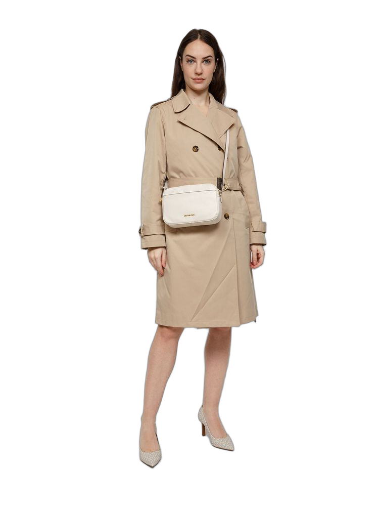 Michael Kors Crossbody Bag — Beige Leather